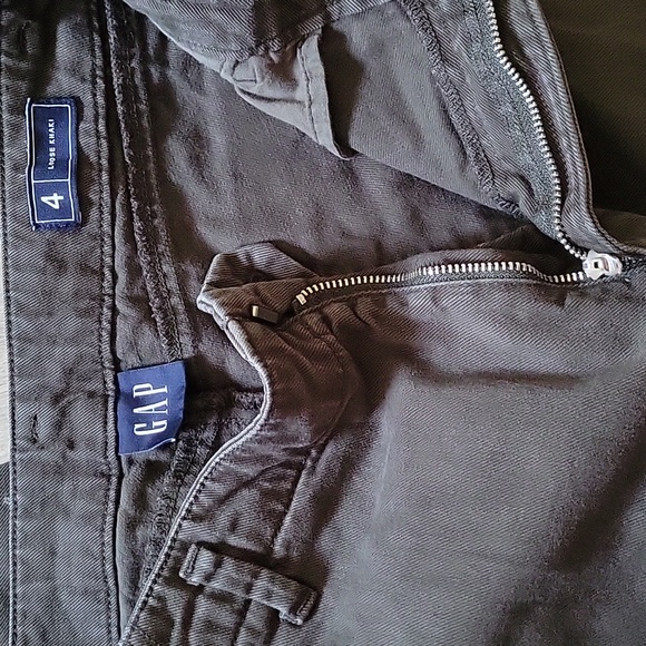 Gap olive green khaki pants size 4 - Picture 2 of 10